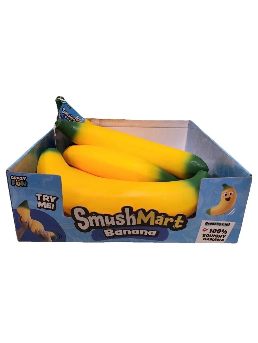 RMS Smush Mart Viral Squishy Banana Tik Tok Sensory Squeezy Toy